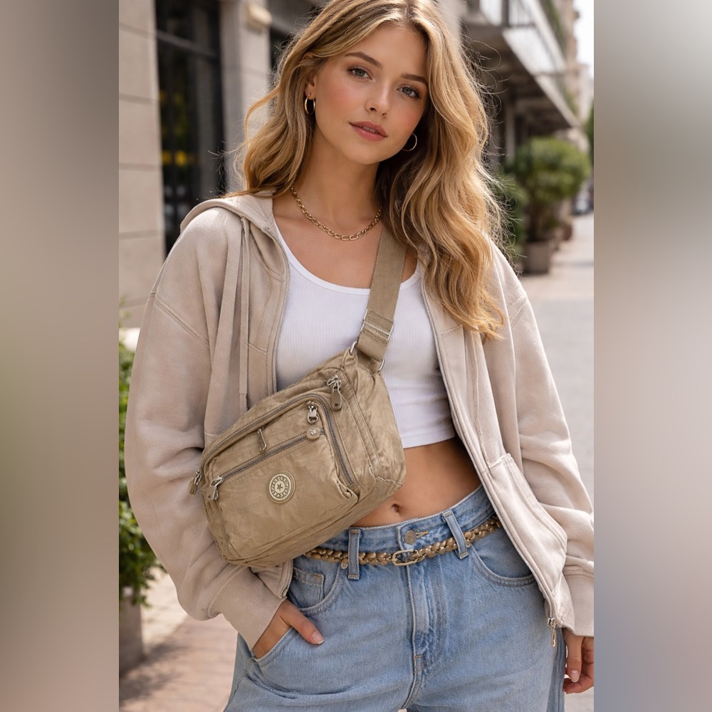 Kipling Beige Crossbody Bag